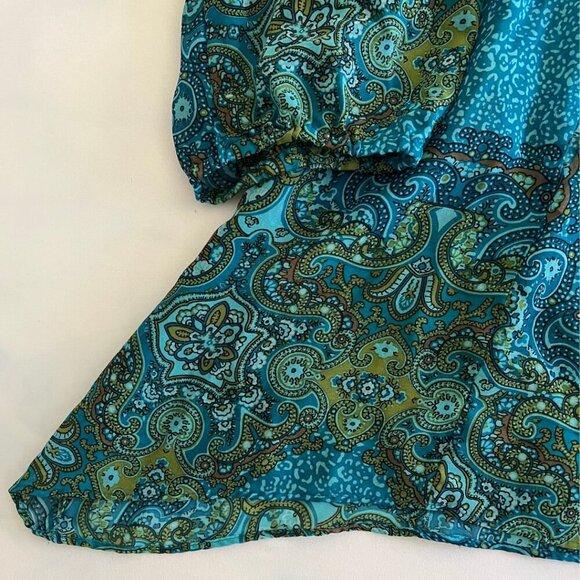 Apt 9 Boho Sheer Paisley Swimsuit Coverup Dress - Picture 3 of 5